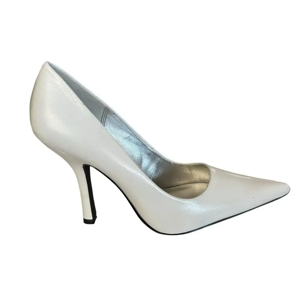Chinese Laundry‎ Spicy Women's White leather Heels size 6.5 - Picture 7 of 11